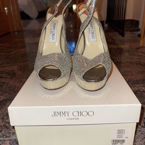 Jimmy Choo stilleto silver size 41.5